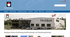 Desktop Screenshot of modulpac.se