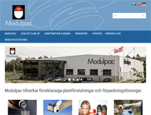 Tablet Screenshot of modulpac.se